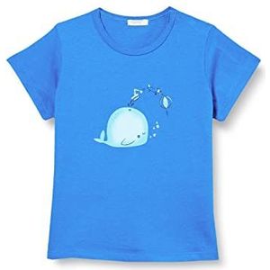 United Colors of Benetton T-shirt met korte mouwen voor baby's, jongens, Blu 0T9