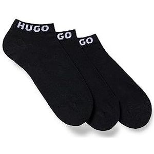 HUGO 3p As Uni Cc sokken ANKLE_SOCKS heren (3 stuks), Zwart 1