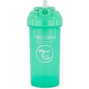 Twistshake Sippy Cup voor Baby's met Rietje - 360ml | Lekvrije Waterflessen voor Baby's | Antilekbeker voor Peuters | BPA-Vrije Rietjesbeker | Tuitbeker Trainen voor Kinderen | Licht Groen