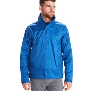Marmot PreCip Eco Jacket heren Waterdicht regenjack, winddichte regenjas, ademend; opvouwbaar hardshell windjack, ideaal voor fiets- en wandeltochten (1-Pack), Dark Azure, S