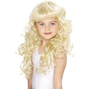 Meisjes Princess Pruik, Blond, Curly