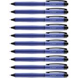Balpen - STABILO palet - 10 intrekbare rollerpennen - blauw