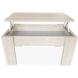 Mattfy - Salontafel voor koffie/thee, opklapbaar, woonkamertafel of eettafel, kleur Cambria, afmetingen: 90 cm (breedte) x 50 cm (diepte) x 46/57 cm (hoogte)