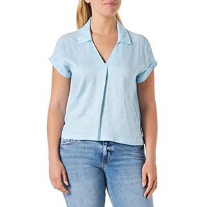 s.Oliver T-shirt met polokraag, T-shirt met polokraag voor dames, Blauw