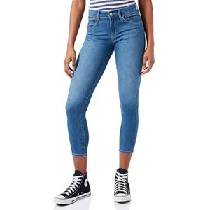 Wrangler crop skinny jeans voor dames, blauw (Featherlight 71g)