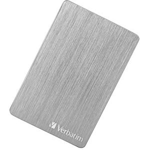 Verbatim Store 'n' Go Aluminium Slim 2 TB zilver externe harde schijf USB 3.2 GEN 1 externe harde schijf aluminium voor Windows & Mac OS X draagbare harde schijf USB harde schijf