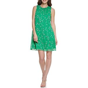 DKNY Essentital midi-jurk voor dames, groen/veelkleurig