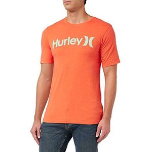 Hurley EVD WSH OAO Solid Ss T-shirt voor heren, Habanero Heather