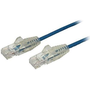 StarTech.com CAT6 Slim patchkabel 2m blauw - RJ45-stekker zonder ranke - Gigabit Ethernet-kabel - 28 AWG (N6PAT200CMBLS)