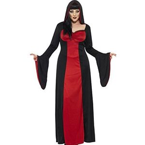 Smiffys 40077X3 donker verleidster kostuum met jurk en cape, meerkleurig (rood/zwart), 3XL, meerkleurig (rood/zwart), 3XL