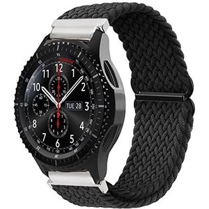 Vozehui Gevlochten Solo Loop armband, 22 mm, compatibel met Samsung Galaxy Watch 3 45 mm/Galaxy Watch 46 mm/Gear S3 Frontier/Classic, verstelbare sportarmband van zacht elastisch nylon