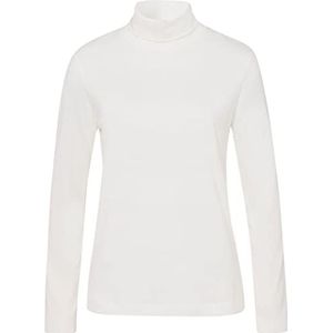 BRAX Style Camilla Peached Single Jersey - Coltrui in cleaner Rolli look voor dames, Ivoor