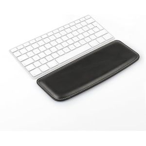 Londo Toetsenbordpad van echt leer - Hoogwaardige ergonomische standaard voor comfortabel typen op het werk en thuis (zwart, maat M)