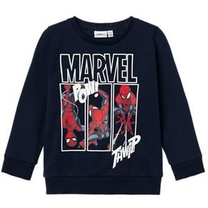 NAME IT Nmmjessie Spiderman Sweatshirt Bru Noos Mar trainingspak voor jongens, Dark Sapphire