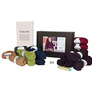 DesignEtte Set Pondo Mill Merinowol en mohair Superkid S/M in rood, meerkleurig, nr. S-2818, breipatroon niveau 3 (middendeel), S-2818-205-S/M