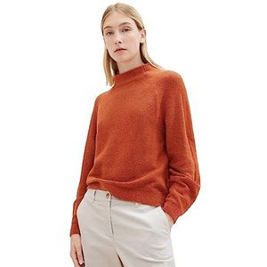 TOM TAILOR 1037742 damessweater, 32403 – oranje vlam mix