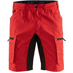 Blakläder 14491845 Stretch service shorts C46, rood/zwart, Rood/Zwart