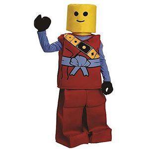 Dress Up America Toy Block Ninja Man Halloween kostuum voor kinderen, rood