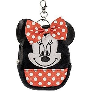 Disney Minnie Mouse sleutelhanger zwart en rood, zwart, wit en rood, één maat, zwart, wit en rood.