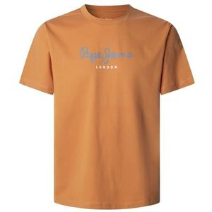 Pepe Jeans Eggo N T-shirt voor heren (1 stuk), Oranje (zonsondergang oranje)