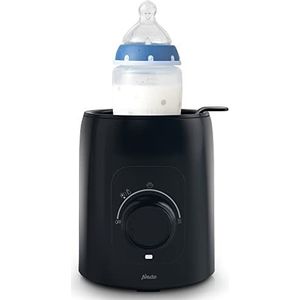Alecto BW600 Flessenwarmer sterilisator voor flessen - babyvoedselverwarmer en flessenwarmer BPA-vrij - babyvoedingwarmer - zwart
