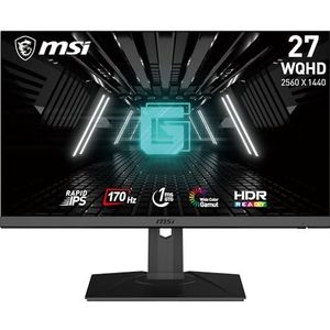 MSI G272QPF Gaming PC Monitor 27 inch WQHD - Rapid IPS Panel, 2560 x 1440, 170 Hz/1ms, 16:9, G-Sync compatibel - DisplayPort 1.2a, HDMI 2.0b