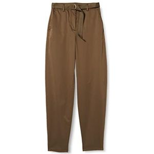 Tommy Hilfiger Cotton Sateen Tapered Chino Broek Dames, Army Green, 32 W, Leger Groen