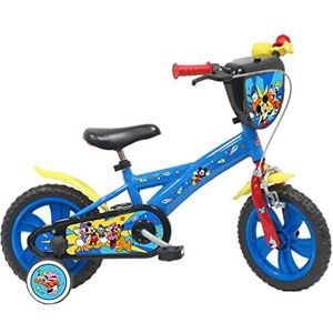 Vélo ATLAS Disney Mickey Kinderfiets, 12 inch, met 1 rem, uniseks, blauw