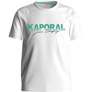 Kaporal Orico, T-shirt met korte mouwen, voor jongens, 100% katoen, regular fit, ronde hals, kleur Sky, maat 16A, wit, 10 jaar, Wit., 10 jaar