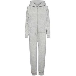 Pieces Lpchilli Ls Tw Noos BC Jumpsuit voor meisjes, lichtgrijs gemêleerd