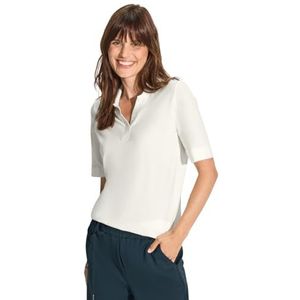 Cecil B321906 Piqué poloshirt voor dames, Vanilla Wit