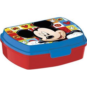 ALMACENESADAN 2237 - Sandwichbroodrooster, rechthoekig, kleurrijk, Disney Mickey Mouse Fruit - afmetingen 17 x 12 x 5,5 cm - bananenproduct - BPA-vrij