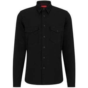 HUGO Epaz heren t-shirt zwart 1, S, Zwart 1