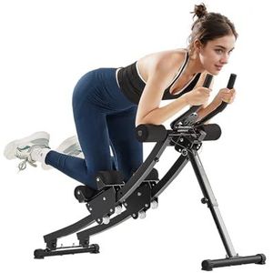 VEVOR Buikspiertrainer - AB-machine voor de sportschool - 200 kg gewichtscapaciteit - opvouwbaar en verstelbaar fitnessapparaat