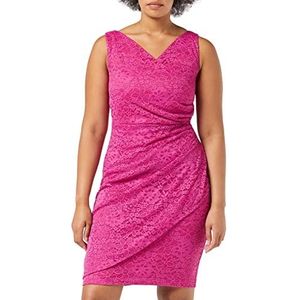 Gina Bacconi Dames Stretchy Corded Lace Dress Cocktailjurk Dames, Roze