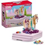 schleich Horse Club 42617 Sofia's Beauties verzorging- en stylingstation met paard met manen en ruiter, 54-delige set met onderhoud en accessoirebox met Sofia-figuur, speelgoed