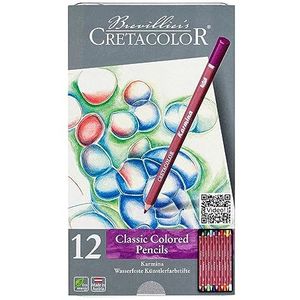 CRETACOLOR Karmina - waterdichte kunstenaarsstiften - 12 kleuren