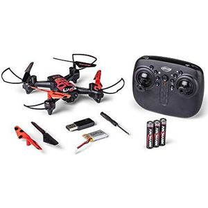 Carson - X4 500507153 X4 Angry Bug 2.0-100% klaar, vliegmodel, RC Quadcopter, met batterijen en afstandsbediening, 500507153, rood