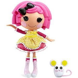 Lalaloopsy Crumbs Sugar Cookie & Mouse - 33 cm bakkerspop met outfits en schoenen roze, geel en verwisselbaar, in 1 herbruikbare speelhuisverpakking, vanaf 3 jaar, 576884EUC, meerkleurig