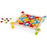 Janod J05064 Essentiel Veters – educatief spel van hout – behendigheid en creativiteit – progressief – waterverf – vanaf 3 jaar – wit