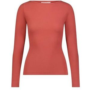 Lee T-shirt Ls Boat Neck Dames T-shirt, Kaneel