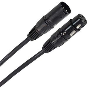 Plugger DMX XLR vrouwelijk 3-pins naar XLR mannelijk 3-pins kabel. Lengte 60 cm. Symmetrisch signaal + speciale DMX massa. Controle van verlichting en podiumeffecten. DMX muziekstandaard of console.