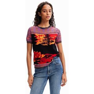 Desigual Ts_alejandría T-shirt voor dames, Oranje