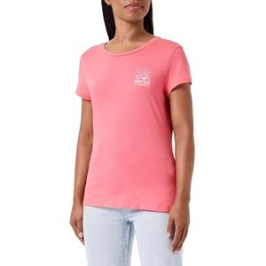 MUSTANG Alexia C Chestprint T-shirt voor dames, Rood 8282