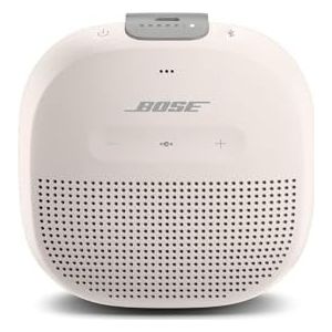 Bose SoundLink Micro Bluetooth-luidspreker: Kleine draagbare luidspreker, waterdicht, met microfoon, wit