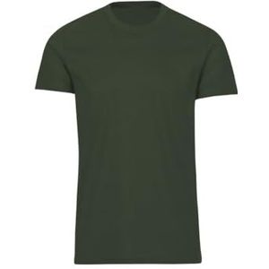 Trigema Heren Slim Fit T-shirt van Deluxe katoen, Khaki (stad)