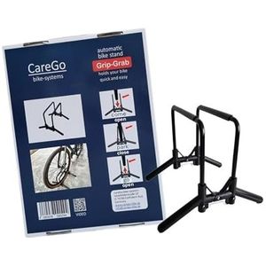 CareGo GripGrab - Automatische fietsendrager, zelfdragend, compact en comfortabel. Bijzonder praktisch voor garage en woning