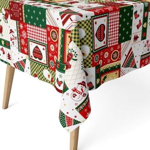 ECOMMERC3 Nappe anti-taches pour table rectangulaire Taille 140 x 140 cm - Nappe anti-taches au toucher extra-douce et imperméable, couleur unique