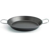 Quid Senia Paella-pan van koolstofstaal voor oven en inductie, 30 cm, zwart