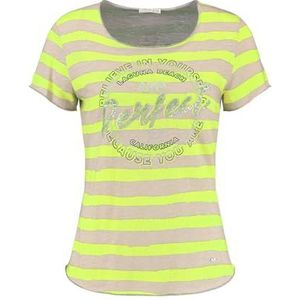 KEY LARGO Laguna New Round T-shirt voor dames, fluorescerend geel (1409)